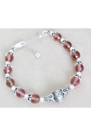 Lilahgümüş Gümüş Zultanit Taşlı Kazazlı Otantik Kadın Bileklik