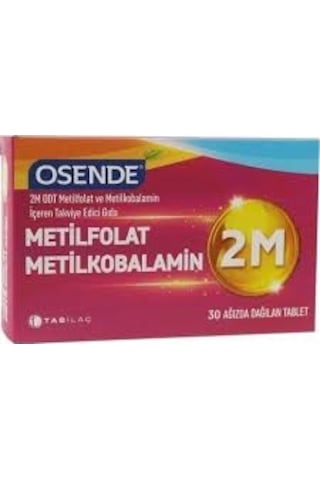 Osende 2M Metilfolat Metilkobalamin 30 Tablet