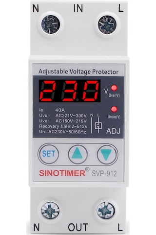 Singree 220v 40a Akıllı Otomatik Yeniden Ayaklanabilir Aşırı Ve Az Gerilim Koruyucu, Gecikmeli Kesici Anahtar Diğer
