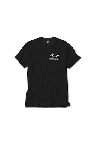 BMW New Logo Motorsports Siyah Tişört Siyah