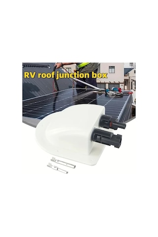 Trendooze Sunshine022 Dayanıklı Abs Fotovoltaik Rv Bağlantı Kutusu - Siyah, Güvenli Kilitleme Siyah