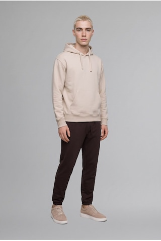 Defacto Regular Fit Kapüşonlu İçi Yumuşak Tüylü Kanguru Cepli Basic Sweatshirt X8283az26aubg106 Bej-bg106