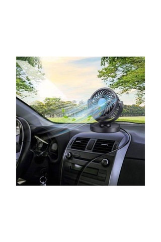 Araç İçi 360 Derece Dönebilen Soğutucu Araç Vantilatör 12v Çakmak
