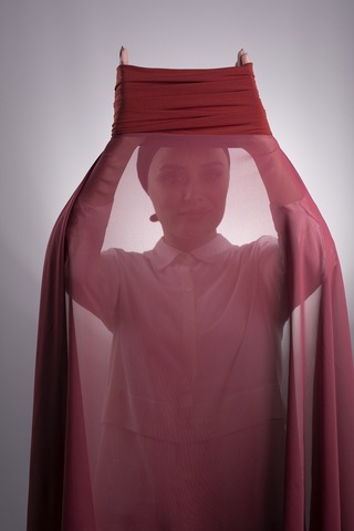 Mürdüm Pratik Hazır Geçmeli Şal Şifon Boru Boneli 3001 07