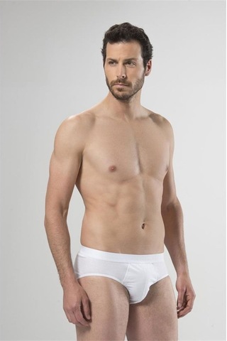 Cacharel 1207 Erkek Slip Ribana - Beyaz Beyaz