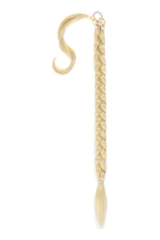 Vkemall Renkli Saç Uzatma Ponponu - 100 Adet Karışık Renk Seçeneği, 613 Beyaz Altın, Kolay Takılır Saç Aksesuarı