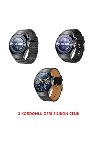 Vwar SK45 Pro V.2 3 Kordonlu 48 MM Kalobee Akıllı Saat (İthalatçı Garantili)