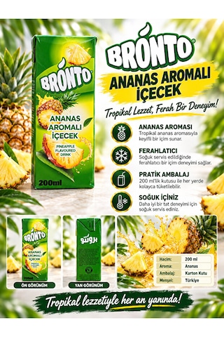 Ananas Aromalı İçecek 200 Ml X 27 Adet Koli