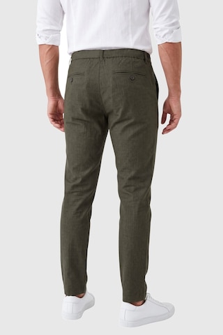 Rizzup Erkek Slim Fit Kırçıllı Haki Kumaş Pantolon İpli Esnek Bel Likralı Spor Şık Pantolon 2700252