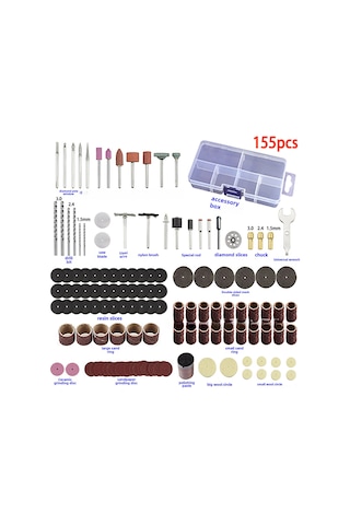 Maiyame El Tipi Elektrikli Taşlama Makinesi: Delme, Gravür, Kesme, Parlatma Fonksiyonlu 110-220v Çift Güç Seçeneği İle 155 Parça Aksesuar Kutu Seti