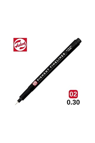 Talens 0.30mm Siyah Renk Pigment Fınelıner Çizim Kalemi 1 Adet Profesyonel Kullanım