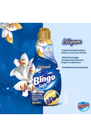 Bingo Konsantre Çamaşır Yumuşatıcısı Lilyum 1440 ML