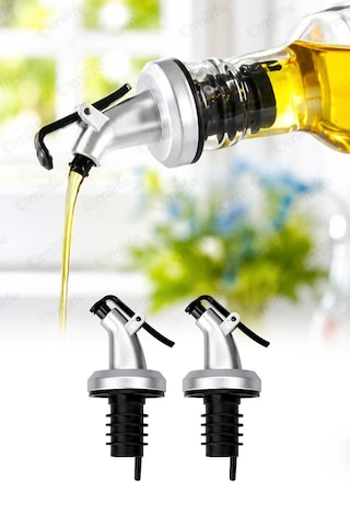 Omilife 2'li Damlatmaz Şişe Ucu Servis Aparatı Yağlık Sıvı Akıtma Düzenleyici