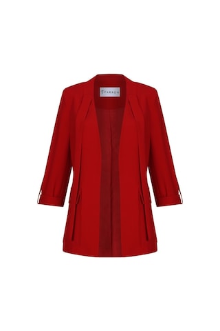 Kadın Apalet Detaylı Blazer Ceket Frn70703 Kırmızı1 Kırmızı