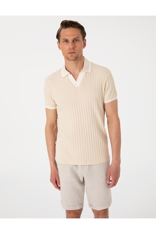 Pierre Cardin Erkek Bej Tişört 50310162-vr011 Bej