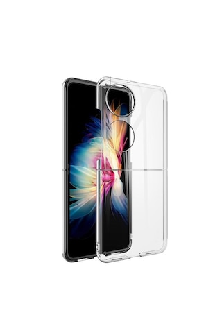 Huawei Pocket 2 Sert Kristal Kapak Kılıf-şeffaf Al3157