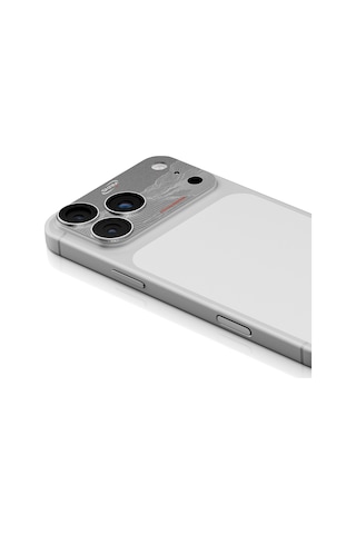 Apple Uyumlu   iPhone 17 Pro Skinarma Sonix Serisi Alüminyum Kaplamalı Kamera Lens Koruyucu Gümüş