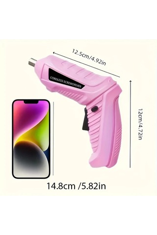 Honeybeeshop Ultra Premium Elektrikli Tornavida Turuncu Led Aydınlatmalı Yüksek Kapasiteli Pil Kompakt Ergonomik Aksesuarlar Dahil