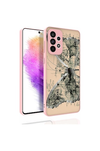 Galaxy Uyumlu A73 Kılıf Desenli Kamera Korumalı Parlak Nora Kapak - No4 NO4 No4