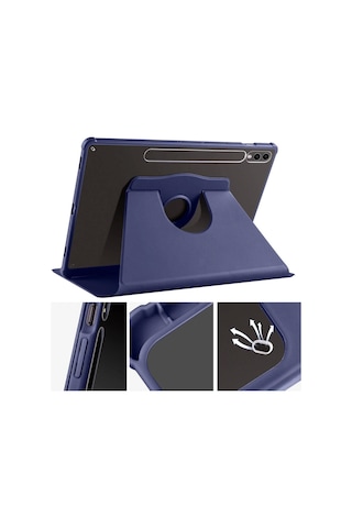 Galaxy Uyumlu Tab S10 Plus Kılıf Redclick Termik Kalem Bölmeli Dönebilen Standlı Kılıf Kılıf