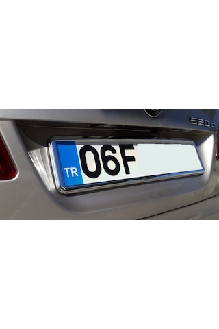 Krom Oto Plakalık 2 Adet Takım Oto Paslanmaz Plaka Çerçvesi Pvc 385512317