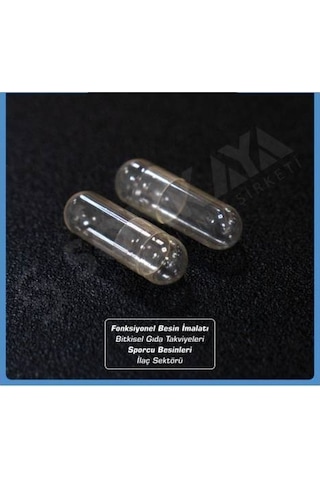 Boş Ilaç Kapsülü % 100 Naturel Helal 50 Adet 1000Mg