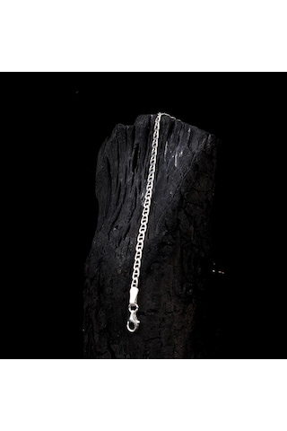 925 Ayar Gümüş Barlı Zincirli Erkek Bileklik Çok Renkli