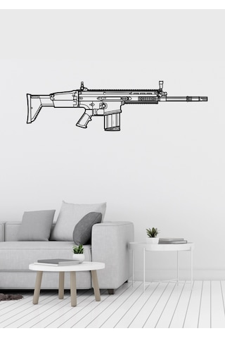 Fn-scar Figürlü Dekoratif Metal Duvar Süsü Fn-scar Figürlü Dekoratif Metal Duvar Süsü