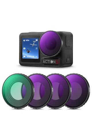 K&f Concept Cpl + Nd8 + Nd16 + Nd32 Filtre Seti Djı Osmo Action