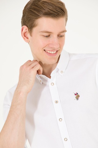 U.S. Polo Assn. U.s. Polo Assn Erkek Gömlek G081sz0042083079 Beyaz Beyaz