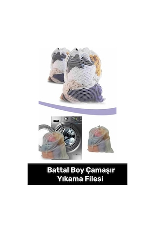 Premium Battal Boy Uzun Süre Dayanıklı Perde Ve Çamaşır Yıkama Filesi 60x80 Beyaz