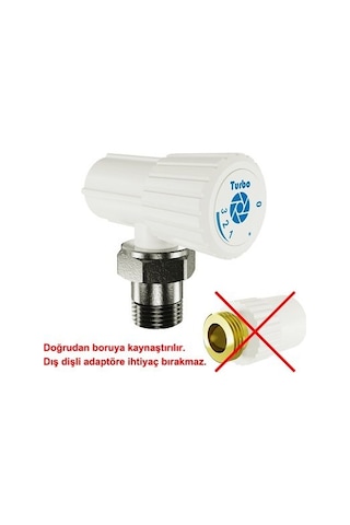 Turbo Pprc Radyatör Vanası - 1/2 - Köşe