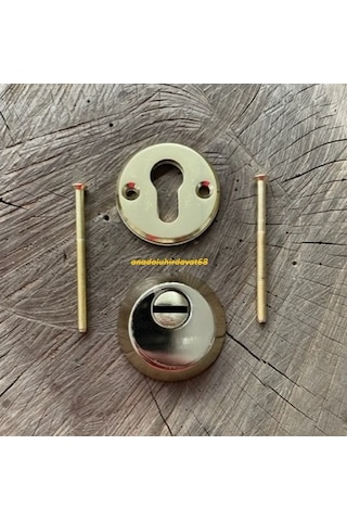 Kale Pirinç Sarı Çelik Kapı Silindir Rozeti Barel Rozeti Kapı Göbeği