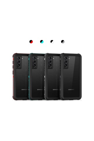 Galaxy S21 Plus Kılıf 1-1 Su Geçirmez Kılıf (536371535) Siyah
