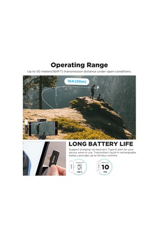 Boya By-wm3t2-u2 İkili 3.5mm Jacklı Kablosuz Mikrofon