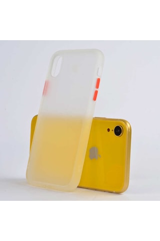 Apple Uyumlu iPhone XR 6.1 Kılıf Zore Fri Mat Yüzey Renkli Kenar Kılıf