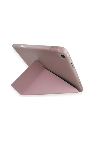 Huawei Honor Pad V9 Kılıf Kalemlikli Mars Tablet Kılıfı - Rose Gold