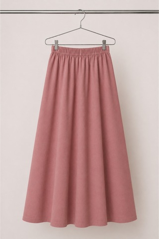 Angel&co. Girls Clothing Modest Uzun Kız Çocuk Mevsimlik Etek- Soft Mercan - 791131271 Soft Mercan
