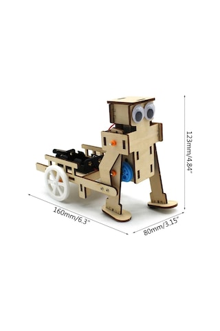 Ece Yürüyen Yük Taşıyan Robot Yapma Deney Seti Boya Seti İle Demonte