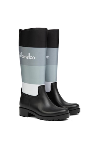 United Colors Of Benetton Benetton Bn-50010-22k Kadın Çizme BN-50010-R1543 Beyaz - Siyah