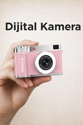 Torima CMR50 Mini Dijital Retro Kamera 48 MP Selfie Video Vlog Kamerası