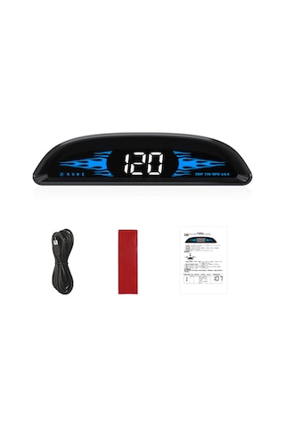 Maiyame Araç Hud Göstergesi G2: Gps+beidou Çift Mod, Hız/saat/yön/istasyon, Hız Ve Yorgunluk Alarmı, Otomatik Parlaklık, Km/mil Dönüşümü