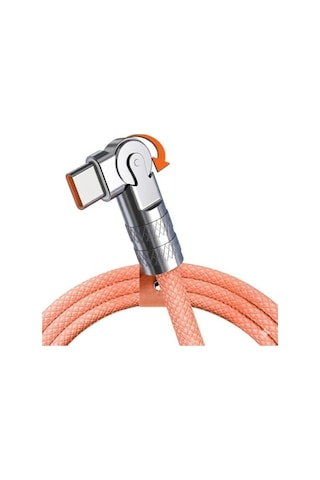 A6018 Type C To Type C Hızlı Şarj Data Kablosu Çevirici Dönüştürücü Adaptör 180 Döner 120w - 2m