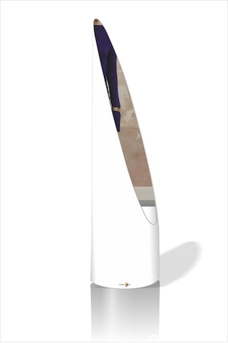 İlginç Değişik 140 Cm Hediyelik Beyaz Silindir Elips Boy Aynası Beyaz
