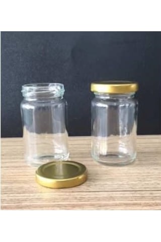 Mobilreyon 20 Adet 105 Cc Cam Kavanoz , Gold Sarı Kapaklı