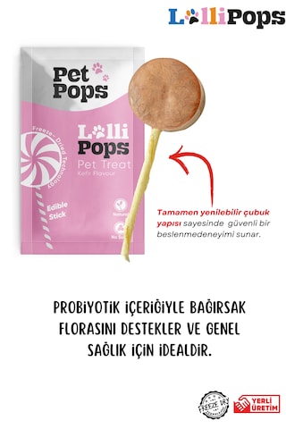 Petpops 3'lü Freeze Dry Lollipops Lezzet Paketi Doğal Ve Ödül