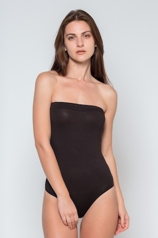 C&City Camasircity 305 Kadın Straplez Çıtçıtlı Body Siyah (543868746)