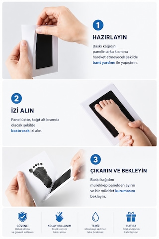 Sonsuz Bir Hatıra En Değerli Hatırayı Bugün Oluşturun El Ayak İzi Hatırası Diğer