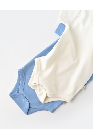 BabyCosy Organik 2li Kısa Kollu Badi Csy3021 001