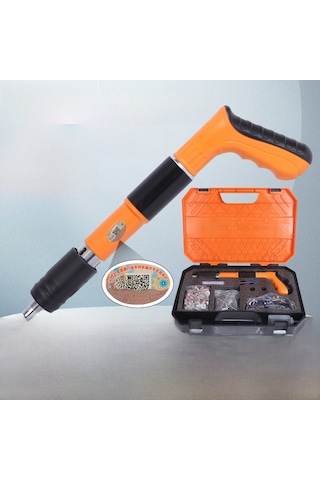 Geeksen Kompakt Mini Çivi Atıcı 0.57kg - Tavan, Pencere, Klima Montajı İçin 50 Çivi + Gereç Kutusu